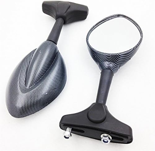 Espejo SMT-Carbon con forma de gota de lluvia compatible con Suzuki Katana Gsxr 600 750 1000 Tl 1000 Hayabusa 1300 Gsx Sv650 B017QP719O