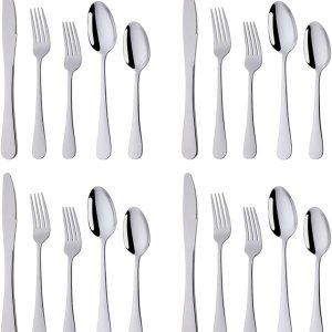Buyerstar – Juego de cubiertos de 20 piezas, multicolor, acero inoxidable con chapado de titanio colorido, cubiertos, juego de utensilios de cocina Buyerstar – Juego de cubiertos de 20 piezas, multicolor, acero inoxidable con chapado de titanio colorido, cubiertos, juego de utensilios de cocina
