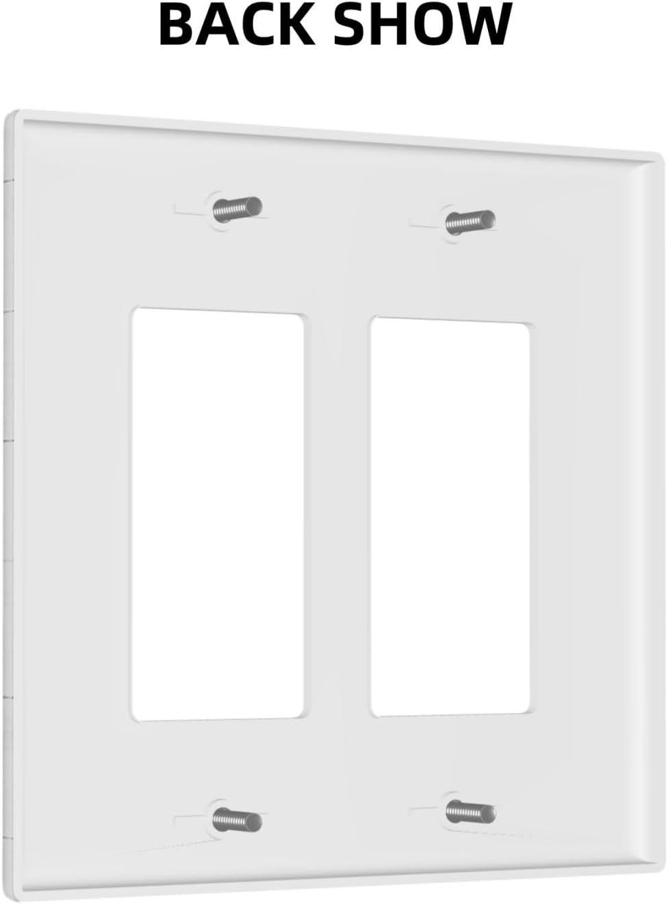 Cubierta para interruptor de luz vintage de 2 bandas, placa frontal, placa frontal, reglas de placa frontal de 2 bandas, hojas verde salvia, granja,