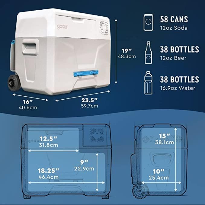 Gosun Enfriador eléctrico sin batería externa  No necesita hielo  Sin desorden