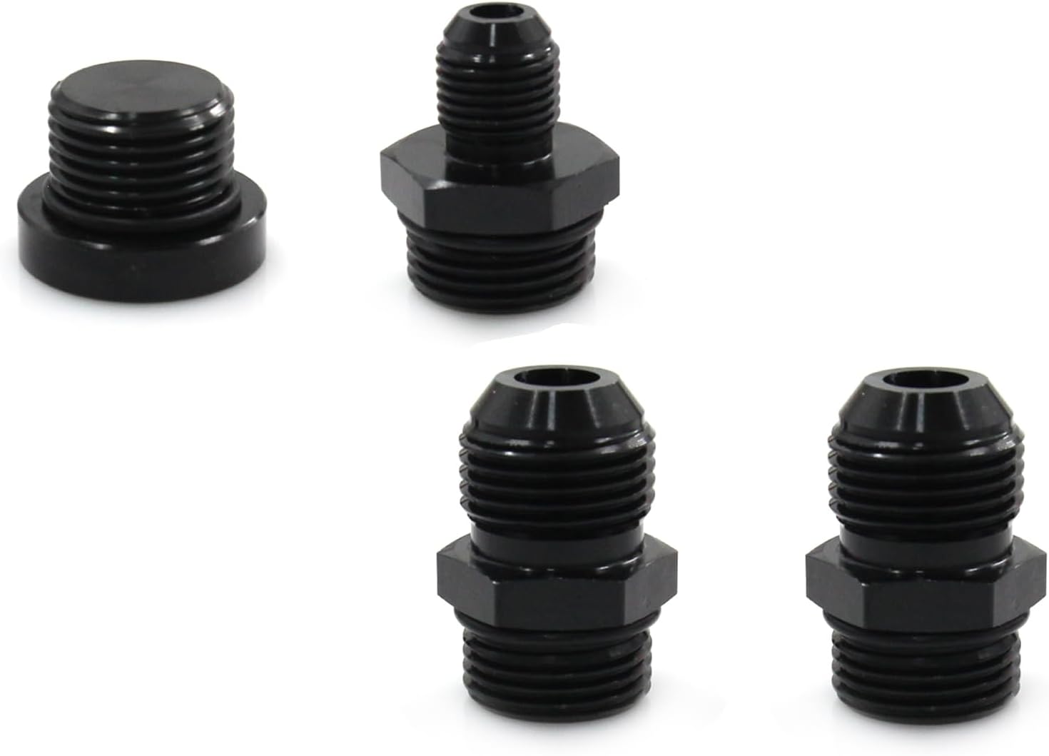 LVOUP Regulador de presión de combustible negro, kit de regulador de presión de combustible ajustable AN10 y AN6  calibre 0-160PSI