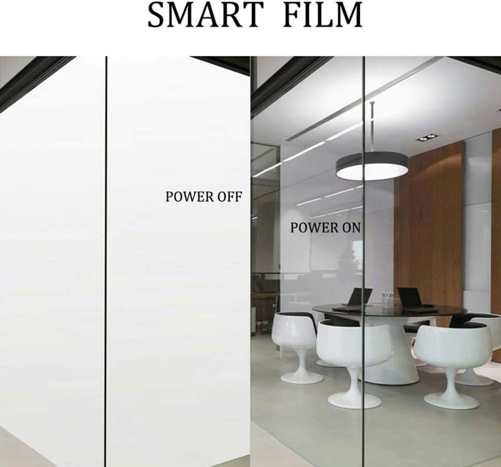 Adhesivo conmutable Smart Film PDLC Electronic Smart Tint Glass Sticker para ventana de oficina en casa, 6 pulgadas x 8.2 pulgadas