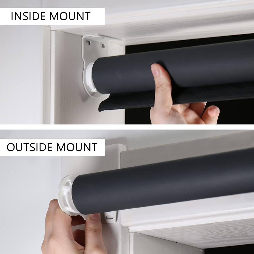 KCO Persianas enrollables opacas para ventanas, con protección UV, persianas enrollables para oscurecer la habitación, para dormitorio, cocina y