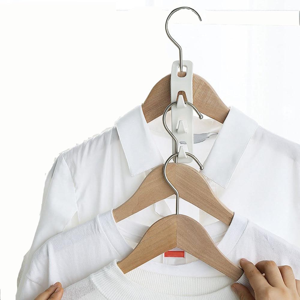 Gancho de conexión de colgador, organizador de armario de plástico multifuncional en cascada, ganchos para colgar ropa, conexión de ropa, percha