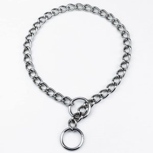 YUANKEXIANG Collar de entrenamiento para perros con cadena de estrangulamiento, de acero inoxidable ajustable, cadena P soldada, cadena pesada YUANKEXIANG Collar de entrenamiento para perros con cadena de estrangulamiento, de acero inoxidable ajustable, cadena P soldada, cadena pesada