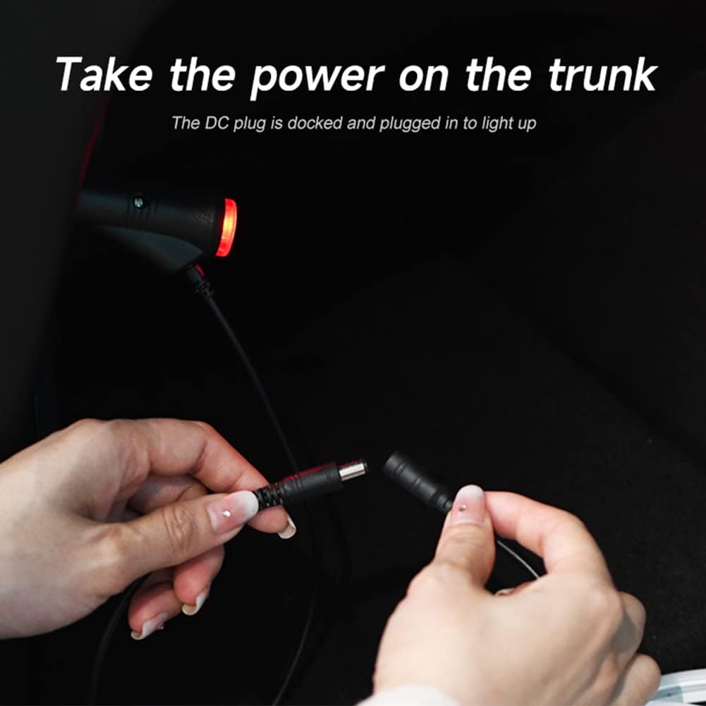 YOUNICE Para Tesla Modelo Y 21-23 16.4 ft Tira de luz LED de coche Flexible Delantero Tronco Tronco Impermeable Neon Strip Interior Accesorios