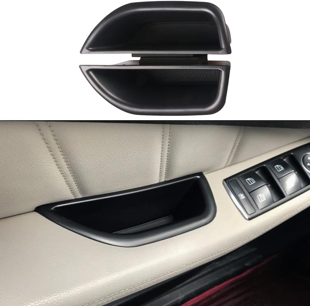 TopDall Caja de almacenamiento lateral de la puerta Manija de bolsillo Apoyabrazos Teléfono Contenedor Accesorios Compatible para Mercedes-Benz