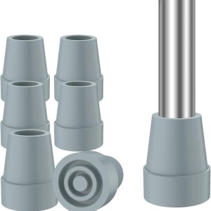 supregear Puntas de bastón (paquete de 6), punta de caña de repuesto de 34 pulgadas para bastón de caminar, bastón de muleta, goma de alta supregear Puntas de bastón (paquete de 6), punta de caña de repuesto de 34 pulgadas para bastón de caminar, bastón de muleta, goma de alta