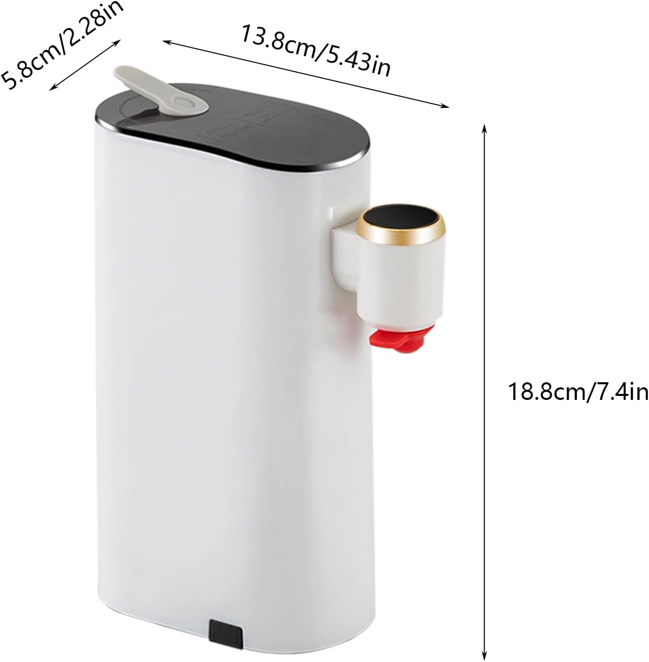Mini calentador de agua portátil instantáneo dispensador de agua caliente calentador de biberones dispensador de fórmula 110V 1200W dispensador de