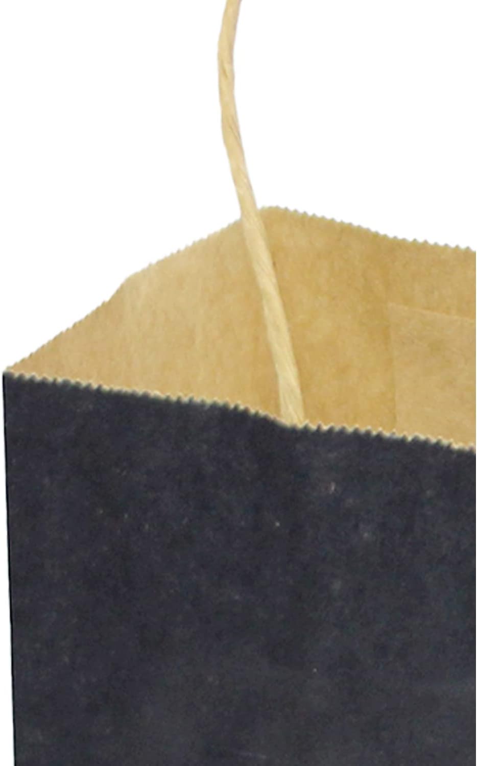 Bakepacker 32pcs pequeñas bolsas de papel de regalo con asas 8.26 “x 6″ × 3.15” bolsas pequeñas azul marino Kraft bolsas