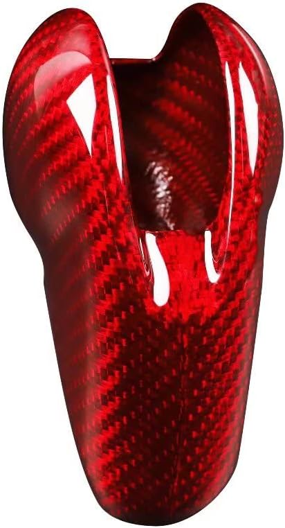 Accesorios interiores de fibra de carbono para portaequipajes, cubierta de marco para Porsche Macan, Panamera Cayman 718 911 2008-2020 (rojo)