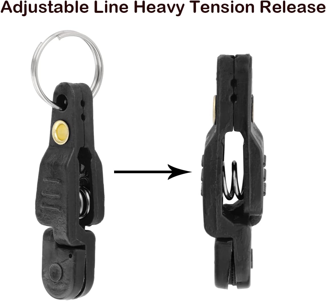 SAUYRASY Heavy Tension Snap Release Clips for Weight Planer Board Kites Downrigger Trolling Fishing