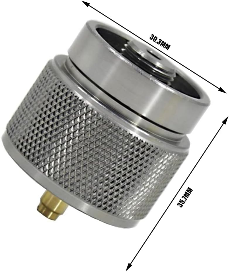 Adaptador de butano a propano Adaptador de estufa de camping Conector de estufa de senderismo al aire libre para bote de combustible de isobutano