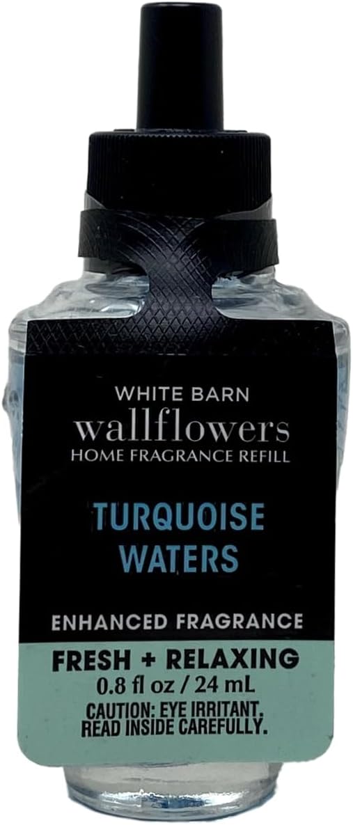 Bath & Body Works Turquoise Waters Wallflowers – Recambios de fragancia para el hogar, paquete de 2