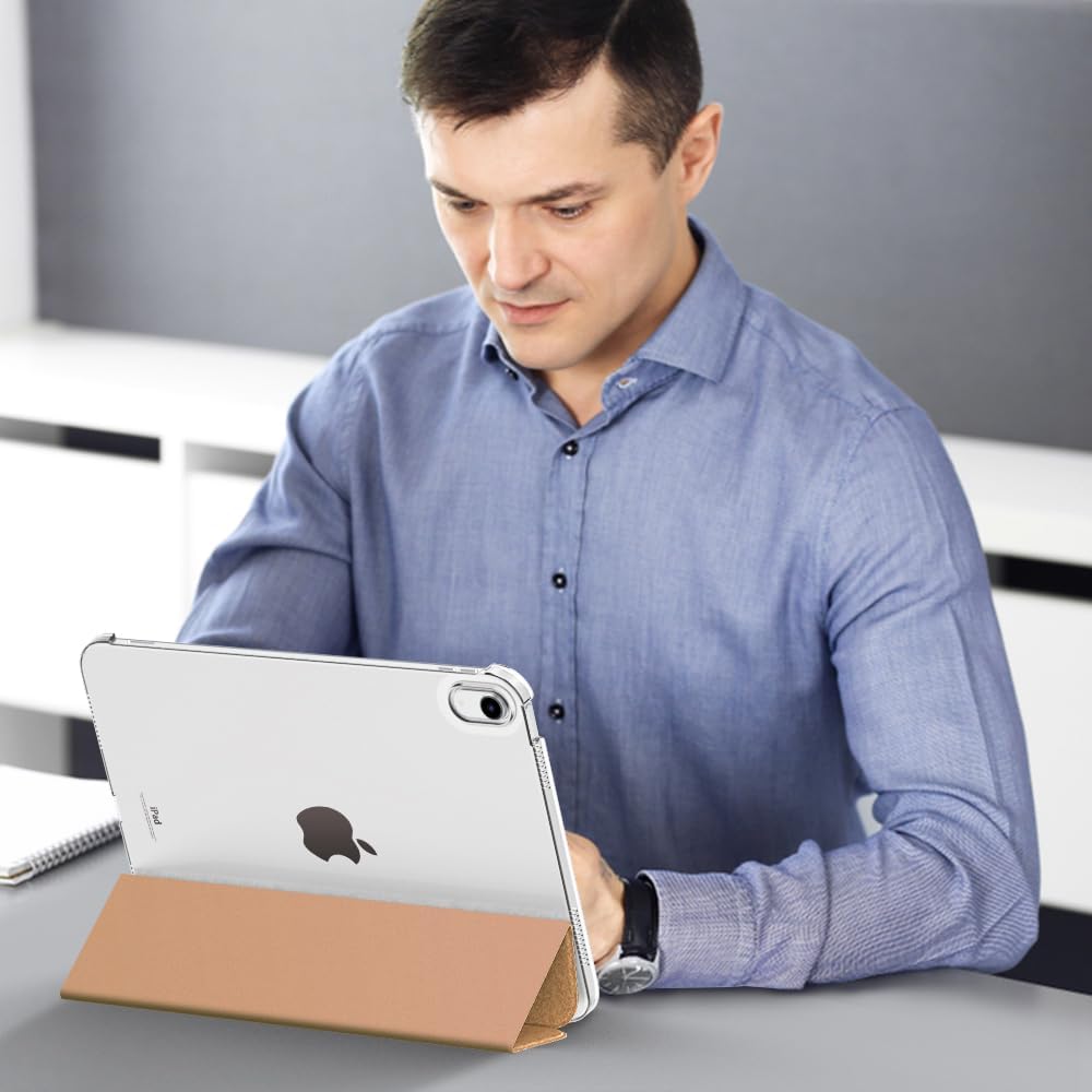 MoKo Funda para iPad de 10. generación 2022, delgada, rígida, de policarbonato translúcido, carcasa trasera para iPad de 10 generación de 10.9