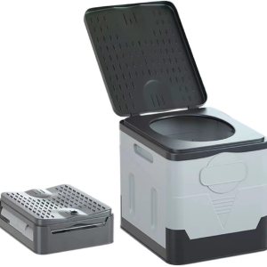 Inodoro portátil, inodoro plegable portátil, inodoro plegable con tapa, inodoro de viaje al aire libre, inodoro de viaje de camping (negro) Inodoro portátil, inodoro plegable portátil, inodoro plegable con tapa, inodoro de viaje al aire libre, inodoro de viaje de camping (negro)