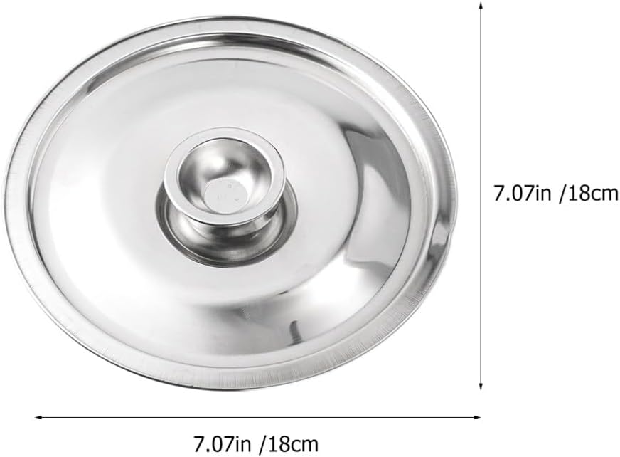 HEMOTON Wok – Tapa universal de acero inoxidable, tapa para olla, tapa de cacerola, tapa de cacerola, tapa de olla para especias y sartenes, tapas