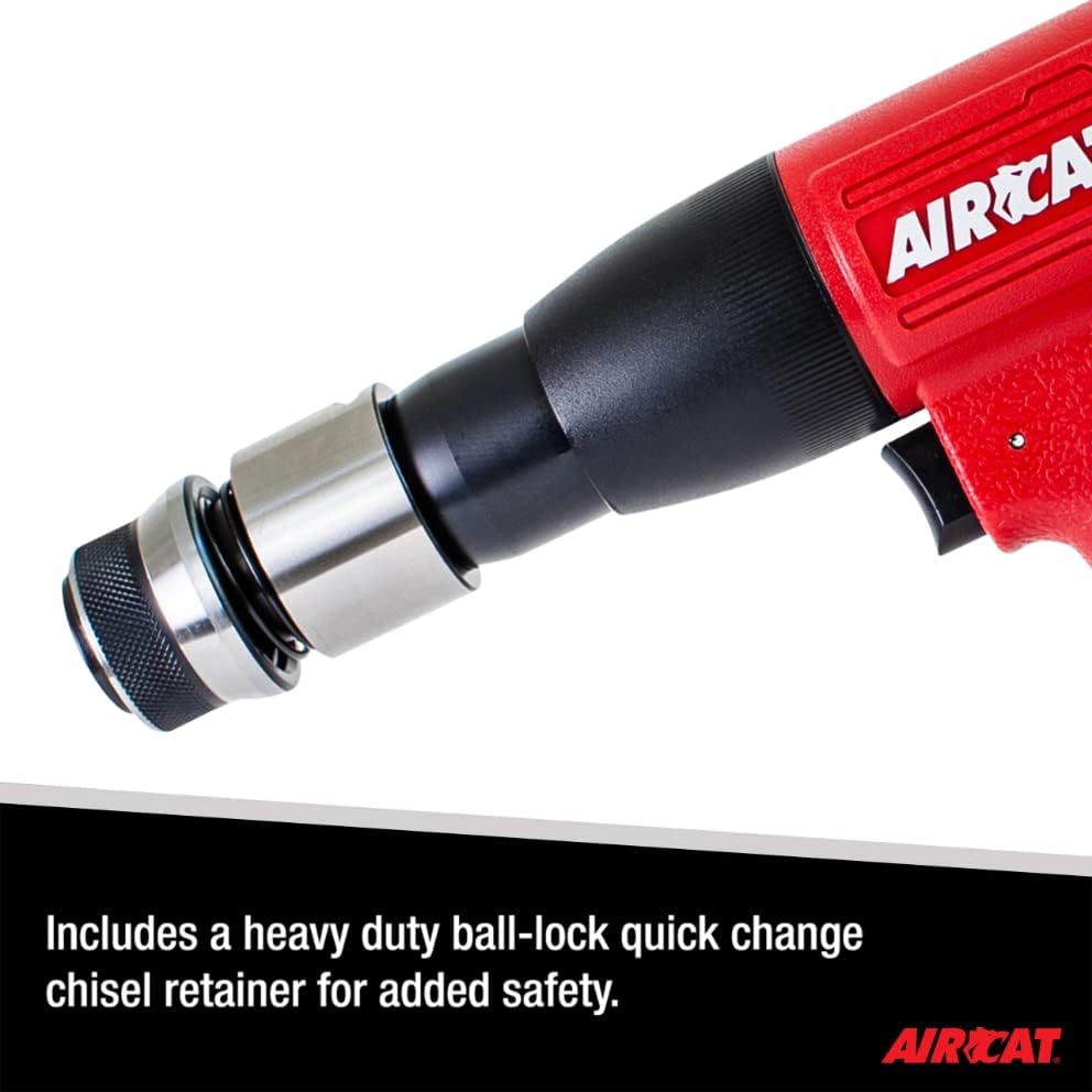 AIRCAT Herramientas neumáticas 5100-A-T martillo neumático compuesto de vástago de 0.401 pulgadas 3,000 BPM – Martillo