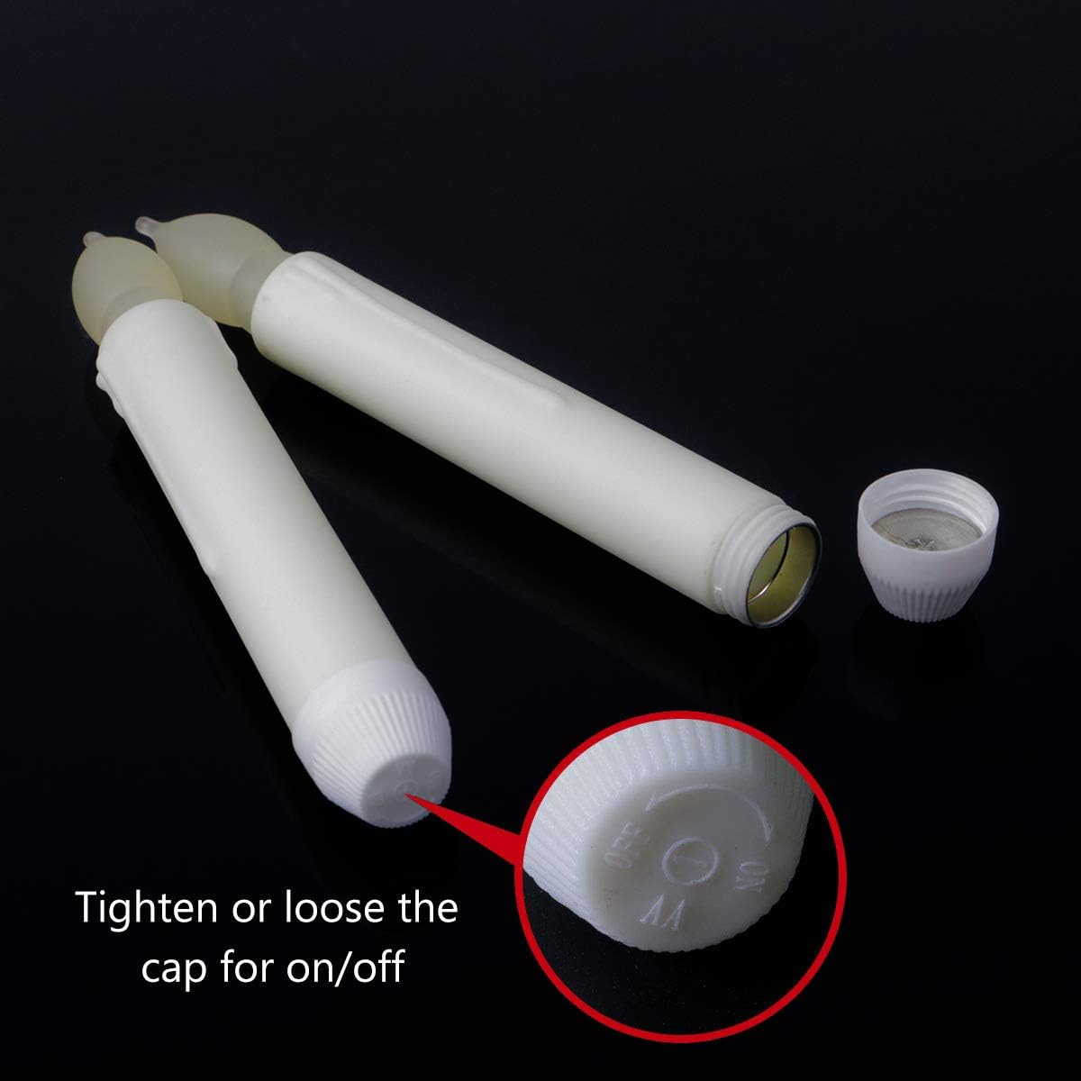 20 velas colgantes de Navidad con control remoto de varita, velas flotantes de techo que funcionan con pilas, velas cónicas voladoras de 6.5