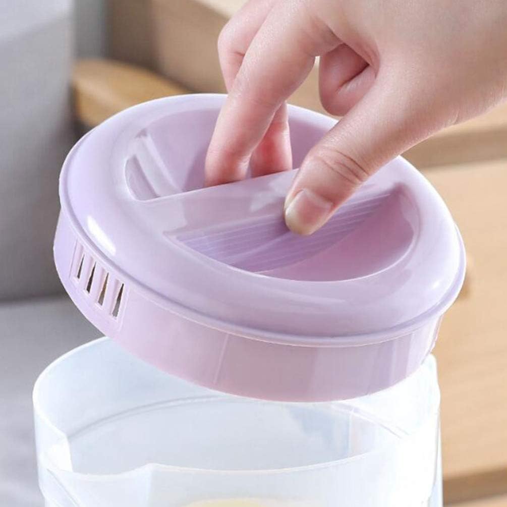 DOITOOL Jarra de vidrio para brillo de labios, jarra de plástico con tapa, jarra de agua de un galón, jarra de té helado resistente, jarra de agua