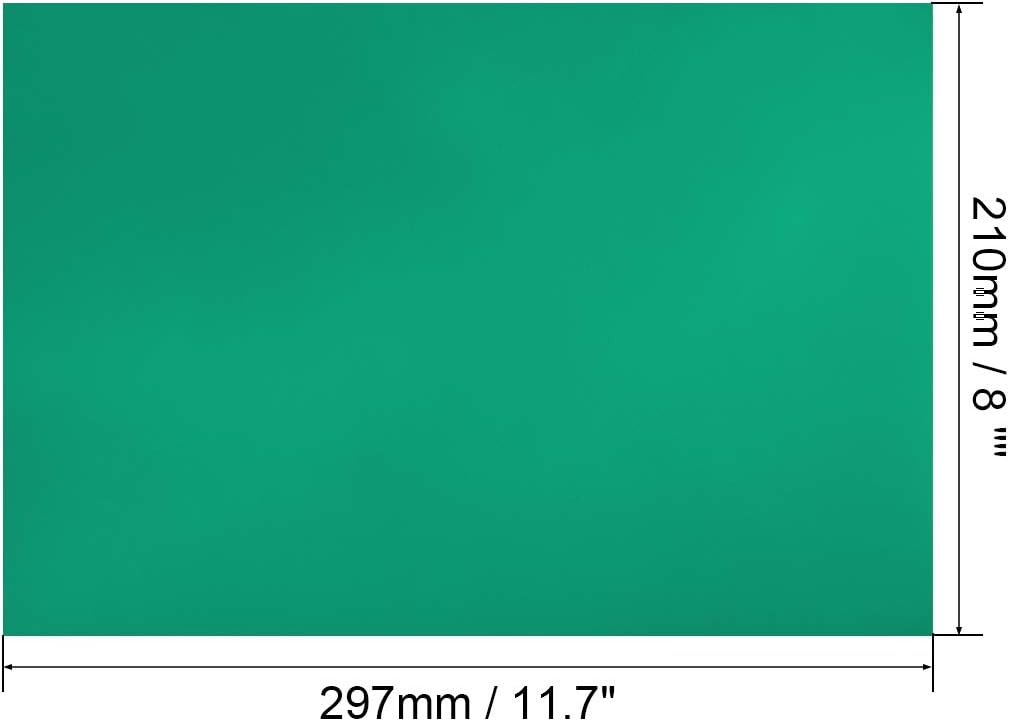 uxcell 2 tiras magnéticas de borrado en seco de 11.7 x 8 pulgadas, etiquetas magnéticas de hojas adhesivas para escritura verde para pizarras