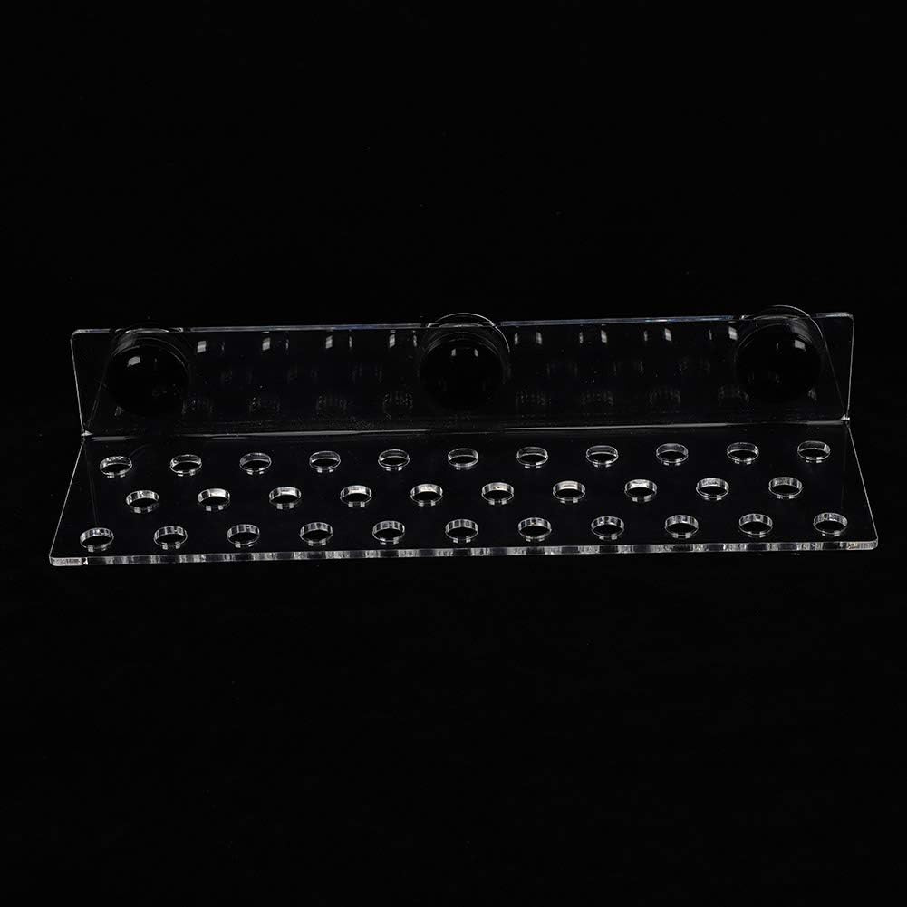 TOPINCN Coral Frag Rack Acrílico Magnético Coral Frag Soporte Soporte Coral SPS Botón Base para acuario de pecera (32 agujeros)
