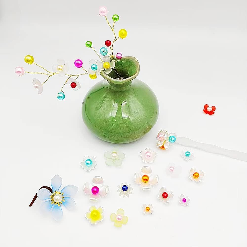 Cuentas de perlas, 4000 cuentas para manualidades, perlas sueltas de 0.118 pulgadas (0.118 in), cuentas espaciadoras redondas para aretes, pulseras,