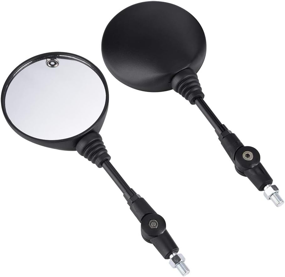 1 Pair Motorcycle Mirrors, Universal Adjustment Rear View Mirror With M10 Installing Screw Left and Right, Compatible with Motorbike Adventure Dirt