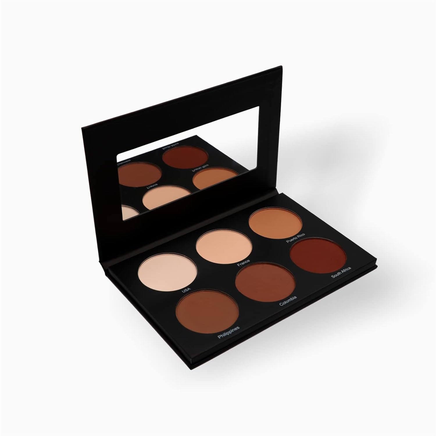 MUBA COSMETICS “Universal” Kit de maquillaje facial de paleta de contorno  Polvo de contorno, paleta facial  Kit de contorno con 6 tonos diferentes