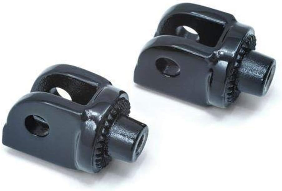 Kuryakyn 8863 Adaptadores de clavija de montaje macho estriado para estriberas delanteras y tablas de suelo motocicletas Honda 1996-2018, negro