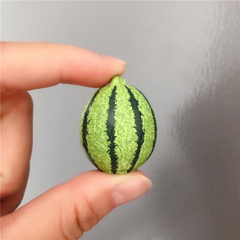 Imanes de refrigerador de frutas simuladas imán 3D tridimensional sandía fresa, piña, tanga, tao, lichi, decoración del refrigerador, etiqueta