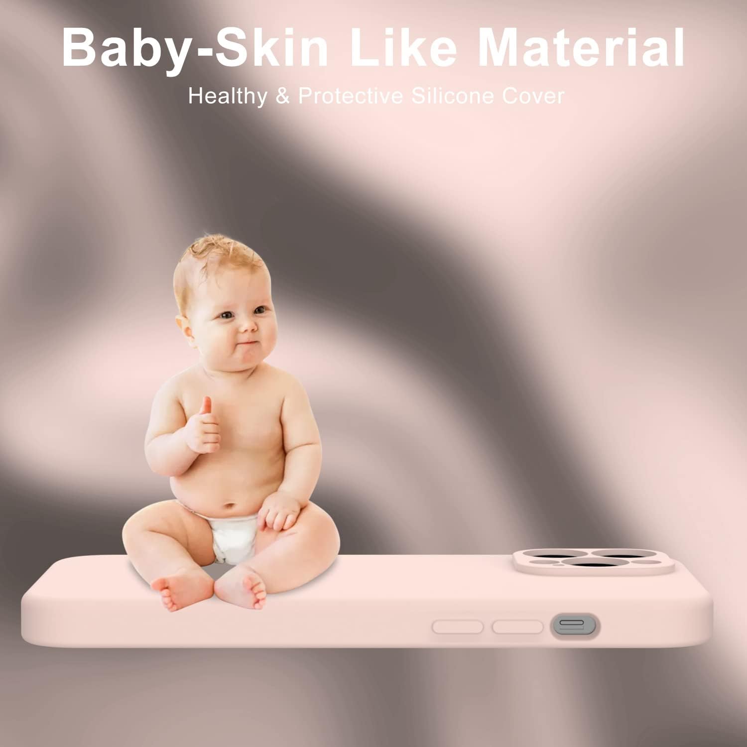 DEENAKIN Funda compatible con iPhone 12 Pro con protector de pantalla, mejora la protección de la cámara, funda protectora de goma de gel de