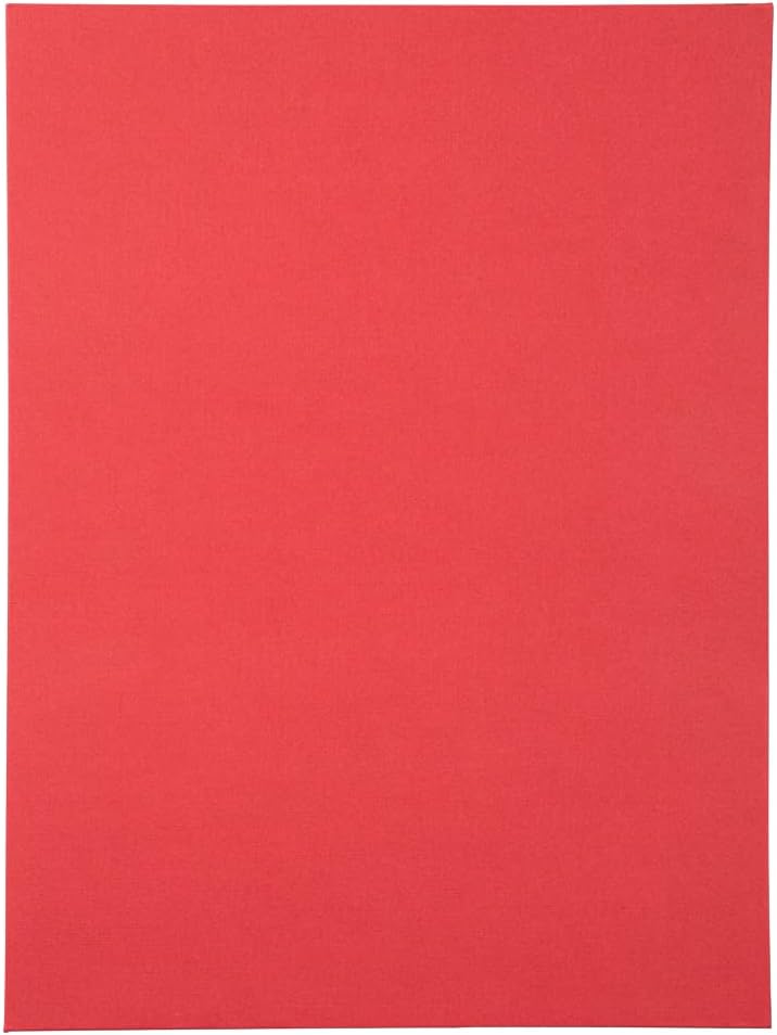 JAM Paper, dos carpetas de bolsillo de tela negra, paquetes de varios tamaños, rojo  (Red Linen)