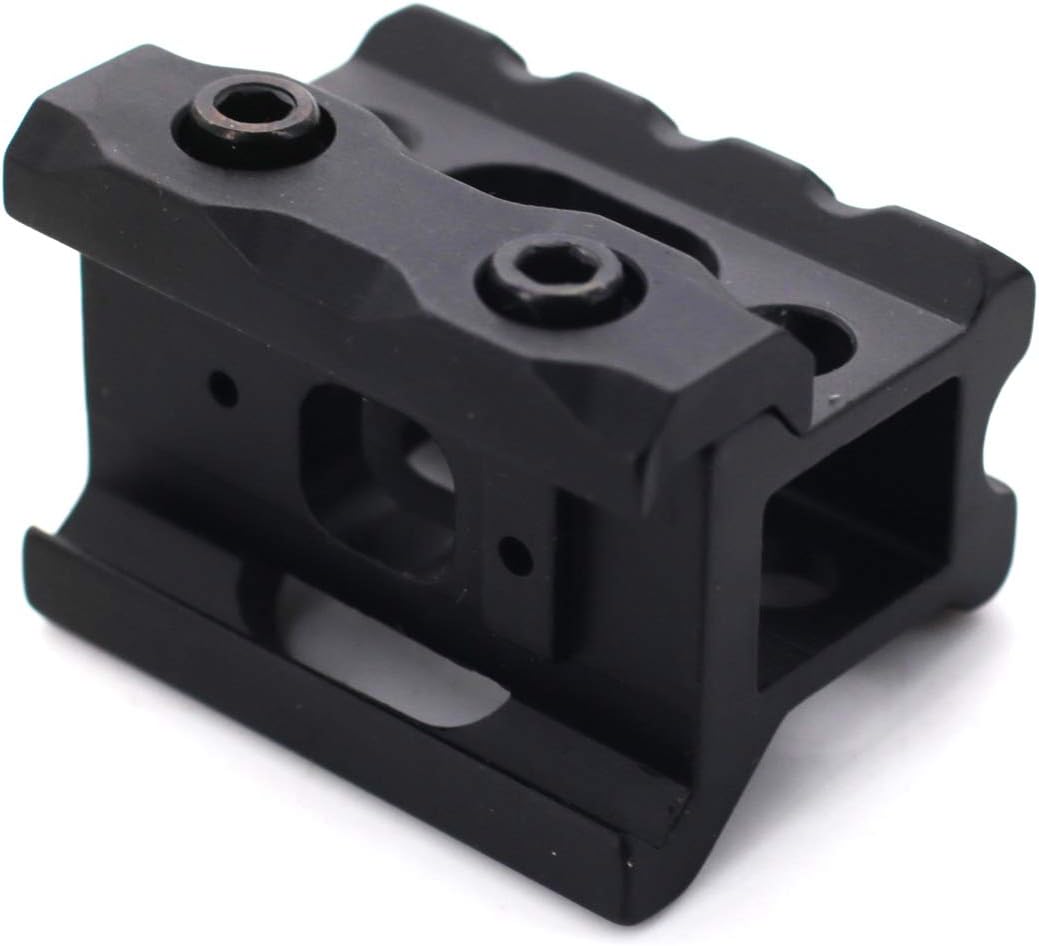 2 PCS Super Slim Picatinny Riser Mount 1″ Alto 3 ranuras MT Picatinny Rails para puntos rojos