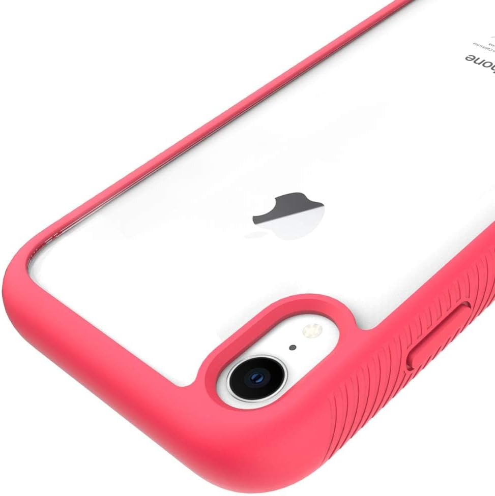 Asuwish Funda para iPhone XR 6.1 con protector de pantalla de vidrio templado y soporte delgado, funda protectora híbrida resistente para iPhone XR