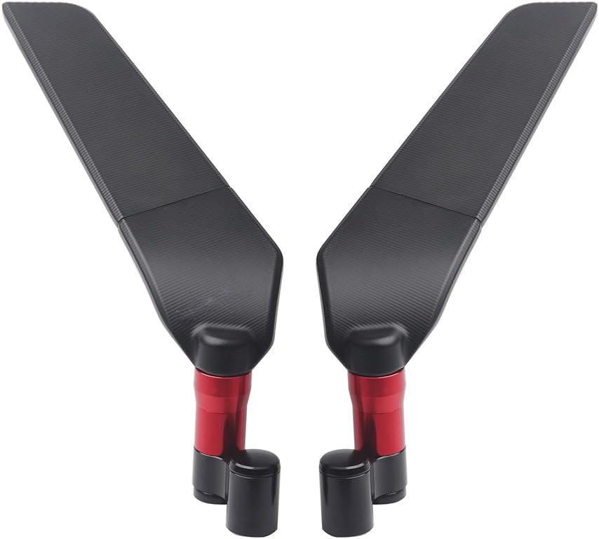 para Espejo retrovisor para FZ1 FZ6 FZ8 FZ25 FZ400 FZ07 FZ09 FZ10 FZS15Wind Wing Side Retroviseur Espelhos Moto Accesorios de motocicleta (negro)
