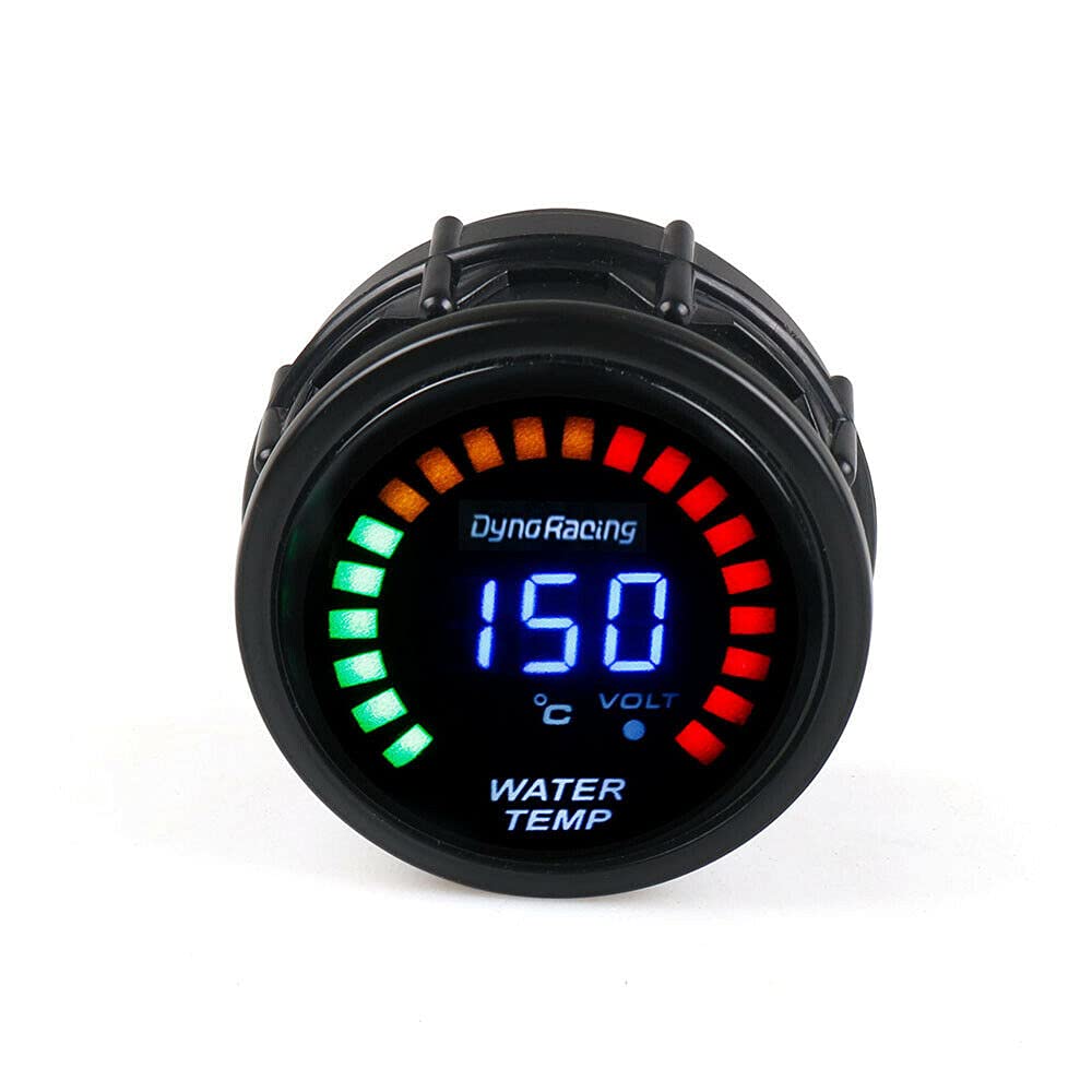 Medidor de temperatura de agua LED digital y analógico universal de 2 ” 2.047 in medidor de temperatura 40-150 Celsius con sensor de 18npt