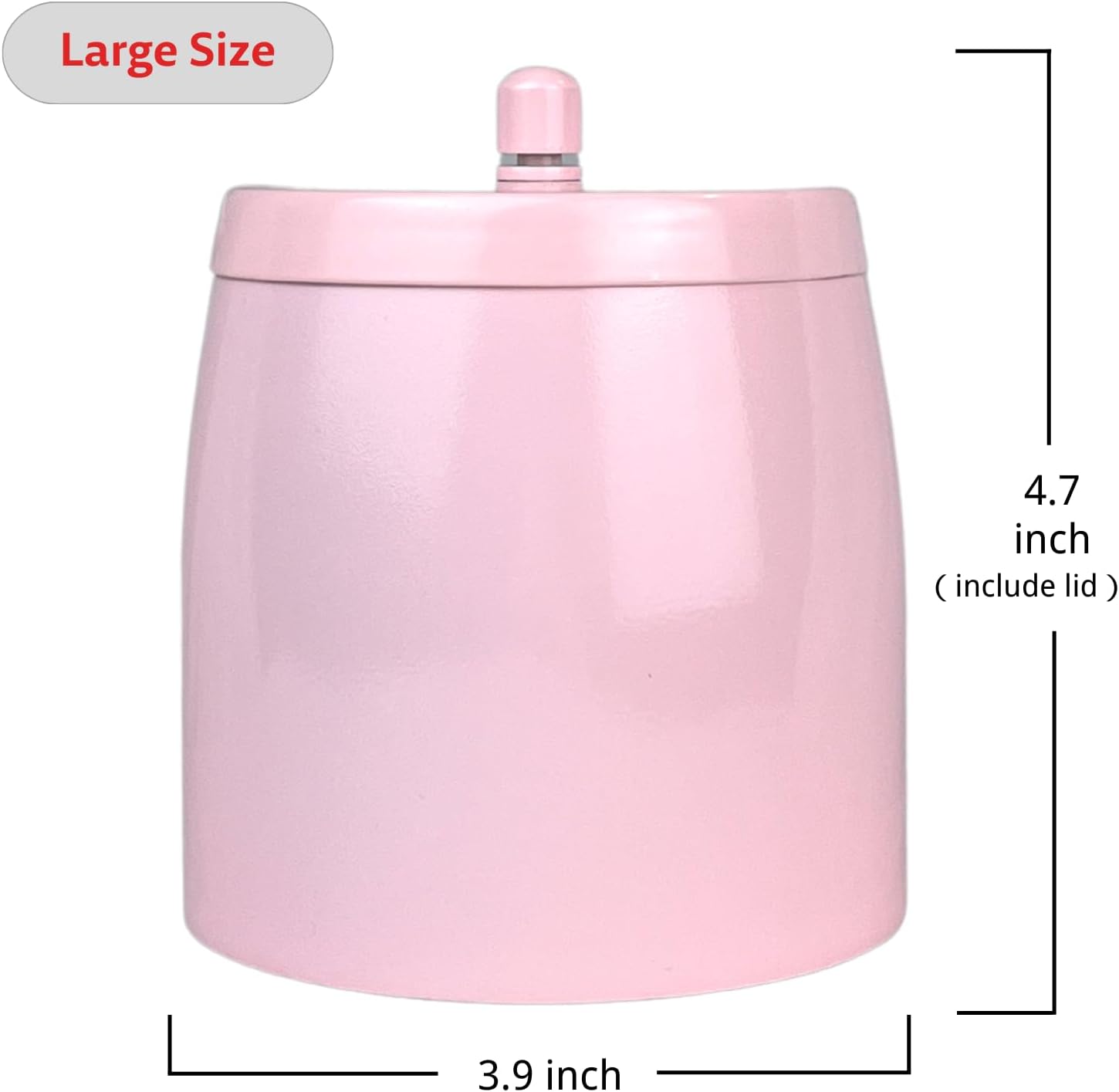 WUSIFIE Cenicero grande para exteriores con tapa, cenicero para patio exterior, de acero inoxidable, resistente al viento, sin humo, para balcón,