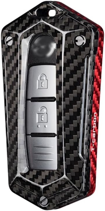Cubierta elegante de la caja de la llave del mando a distancia de la fibra de carbono para Nissan Infiniti GTR 370Z Q50