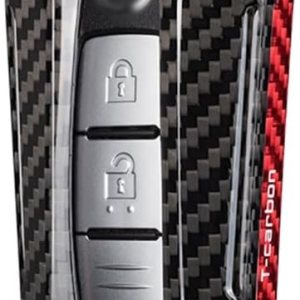 Cubierta elegante de la caja de la llave del mando a distancia de la fibra de carbono para Nissan Infiniti GTR 370Z Q50 Cubierta elegante de la caja de la llave del mando a distancia de la fibra de carbono para Nissan Infiniti GTR 370Z Q50