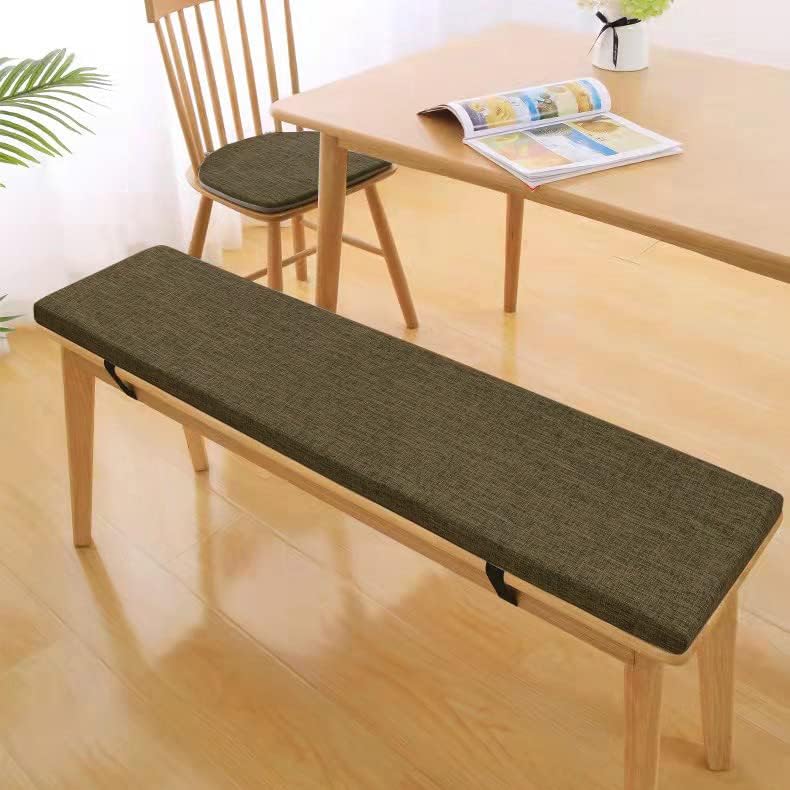 Cojín de banco rectangular de tamaño personalizado, cojines de asiento de ventana de bahía, almohadilla de espuma para silla de comedor, diseño de