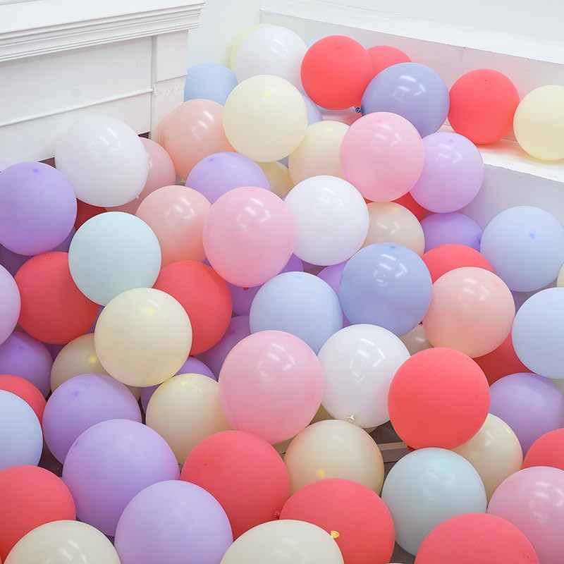 100 globos de látex arcoíris de 10 pulgadas de colores surtidos, globos de fiesta para cumpleaños, boda, fiesta, decoración de Navidad, globos