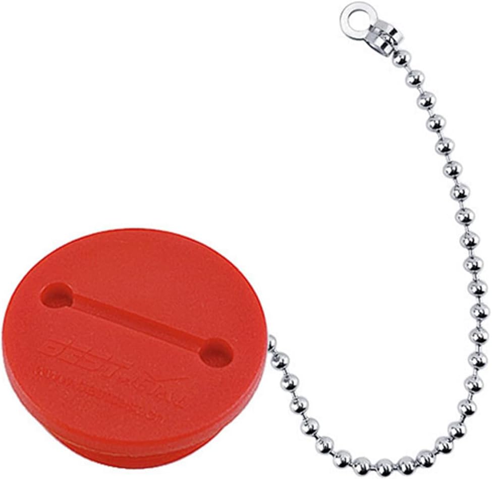 lanema Tapa de relleno de cubierta de nailon profesional con cadena consin llave de 1.5 pulgadas, instalación rápida adecuada para barcos, yates