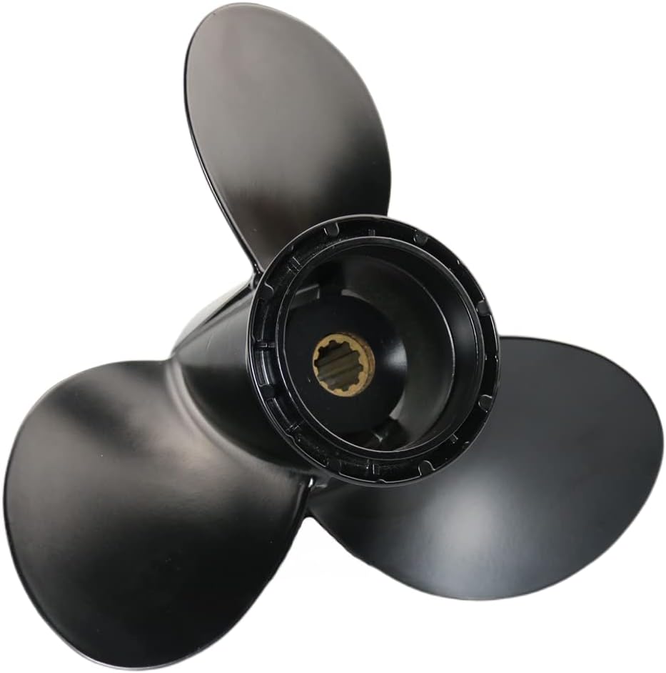 Boatman Hélice 10 14×9 10 14×10 10 14×11 10 14×12 10 14×13 10 14×14 10 14×15 Ajuste Suzuki Motor fuera de borda DT25 DF25 DT30DF30,10 dientes