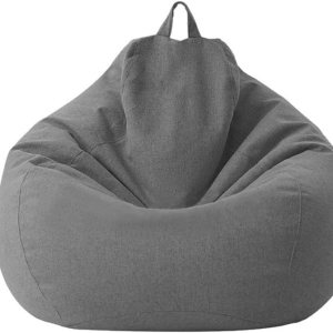 Puf de lona impermeable con diseño de animales de felpa, funda de sofá, organización de sala de juegos para niños Puf de lona impermeable con diseño de animales de felpa, funda de sofá, organización de sala de juegos para niños