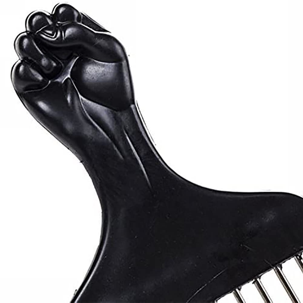 Saluaqui Peine afro, púas de pelo afro púas peine peluca trenza desenredar peinado peine elevación herramienta de peine, cepillo rizado de pelo