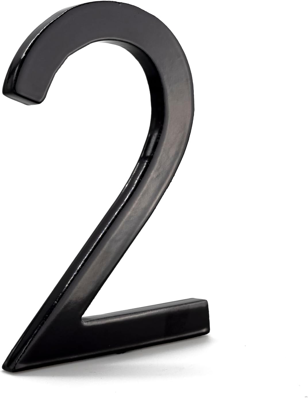 Montague Metal Products MHN-04-F-BK1-2 Números flotantes modernos de aluminio sólido de la casa de la dirección, 4″, negro con recubrimiento en polvo
