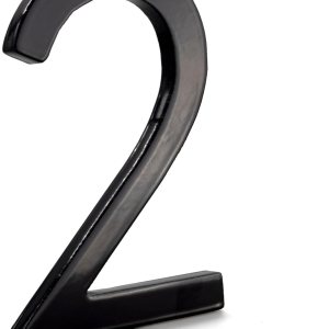 Montague Metal Products MHN-04-F-BK1-2 Números flotantes modernos de aluminio sólido de la casa de la dirección, 4″, negro con recubrimiento en polvo Montague Metal Products MHN-04-F-BK1-2 Números flotantes modernos de aluminio sólido de la casa de la dirección, 4″, negro con recubrimiento en polvo