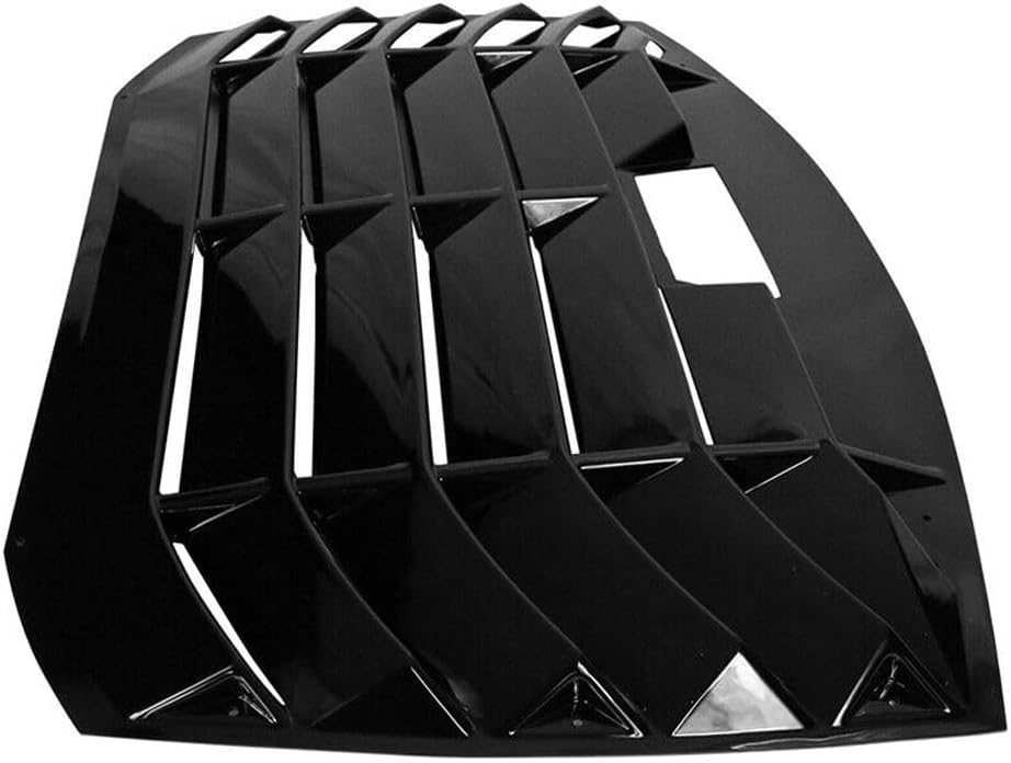ZR FRS – Cubierta de rejilla para ventana trasera, color negro, ABS, plástico, acrilonitrilo butadieno estireno