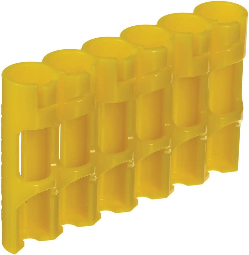 Soporte de baterías AAA Storacell de Powerpax SlimLine, capacidad para 6 unidades, color naranja